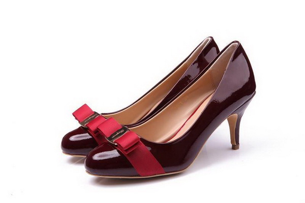 Ferragamo Shallow mouth kitten heel Shoes Women--005